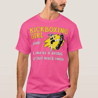 Kickboxing Girl Combat Sports Kickboxer Sport Kick T-Shirt