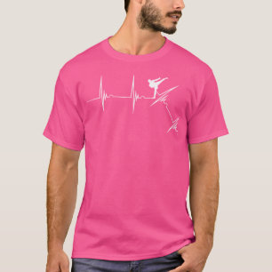Kickboxing Heartbeat Ekg Puls Tkw Mixed Martial Ar T-Shirt