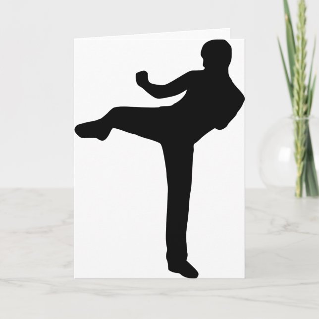 Kickboxing Karte (Vorderseite)