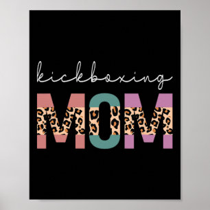 Kickboxing Mama Funny Boxing Kickboxer Mama Gesche Poster