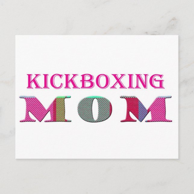 Kickboxing, Mom Postkarte (Vorderseite)