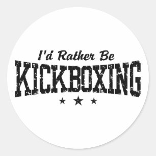 Kickboxing Runder Aufkleber