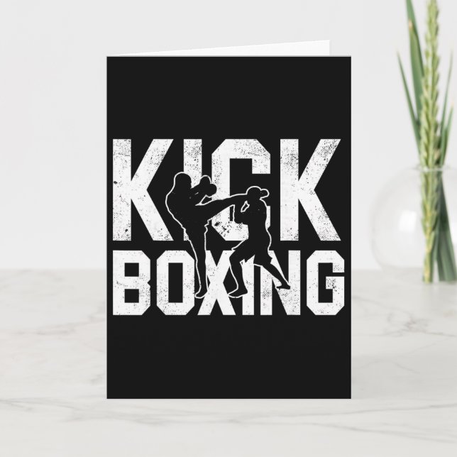 Kickboxing Shirts For Men  Karte (Vorderseite)