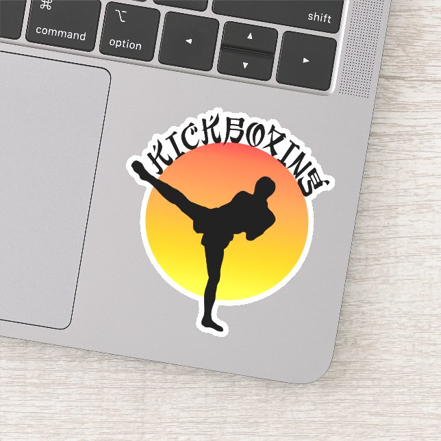 Kickboxing und Selbstverteidigung der Kampfkünste Aufkleber (Detail)