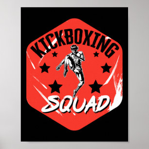Kickboxing-Vintage Kickboxing-Squad Poster