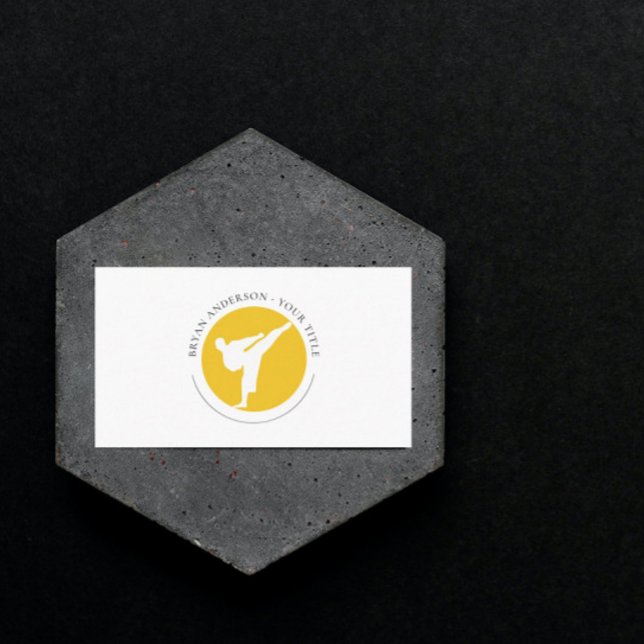 Kickboxing - Visitenkarte für das Logo "Kampfkunst (Von Creator hochgeladen)