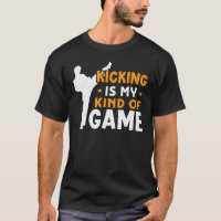 Kicken ist meine Art von Spielkarate-Design