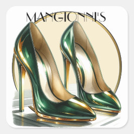 Kicken Sie es hoch Quadratischer Aufkleber