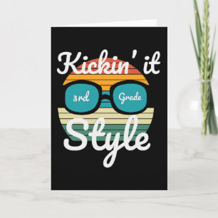 Kickin 'It 3. Klasse Rückkehr zur Schule Schülerge Karte
