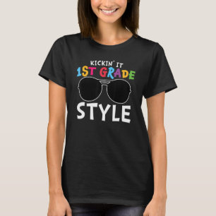 Kickin It First Grade Style Niedlich 1. Klasse T-Shirt