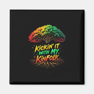 Kickin' It Mit Meiner Sippe Lustige Sommerfamilien Magnet