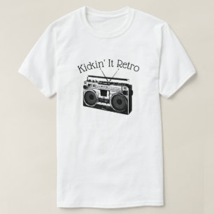 Kickin' It Retro Radio Grunge Spaß Novelty T-Shirt