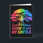 Kickin It With My Kinfolk Lustige Familienzusammen Karte<br><div class="desc">Kickin It With My Kinfolk Lustige Familienzusammenkunft</div>