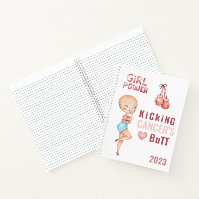 Kicking Cancer's Hintern 2023 Notebook Notizbuch (Innenseite)