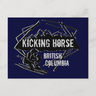 Kicking Horse British Columbia Skikarte Postkarte