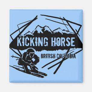 Kicking Horse British Columbia-Skitoten Magnet