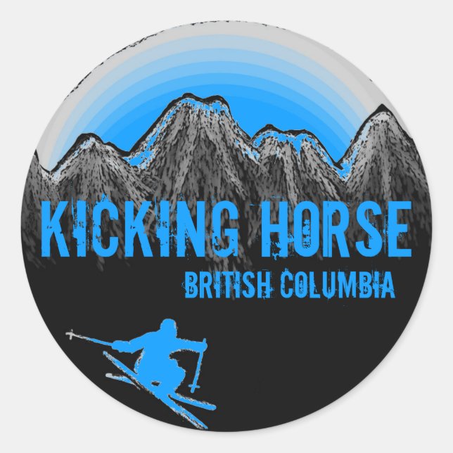 Kicking Horse Colombie-Britannique stickers de ski (Devant)
