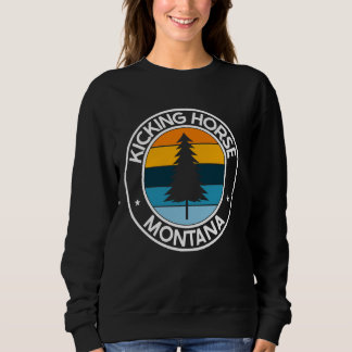 Kicking Horse Montana MT USA City Pride Retro Suns Sweatshirt
