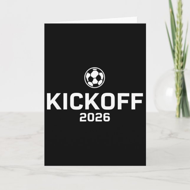 Kickoff 2026 Funny Soccer Fever Fan  Karte (Vorderseite)