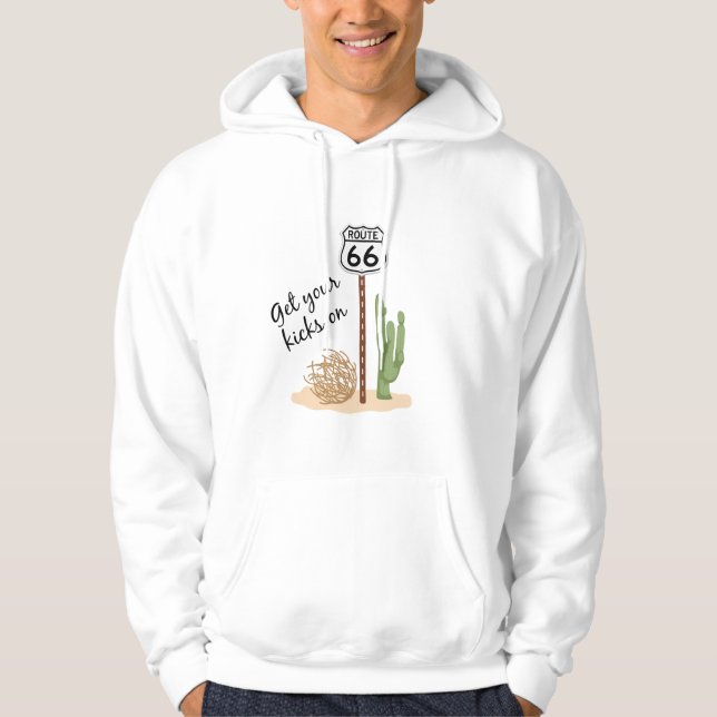 Kicks auf der Route 66 Hoodie (Vorderseite)