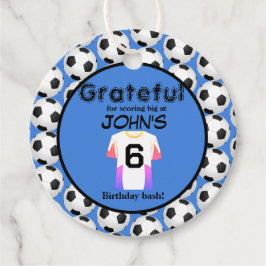 Kickstart der Feier zum 6. Geburtstag Geschenkanhänger