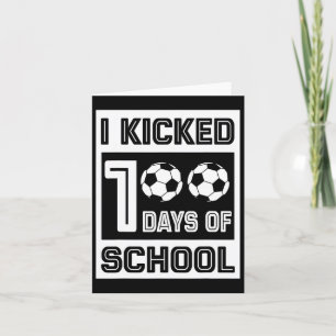 Kickte 100 Tage Schulspass 100 Tage Fußball Karte