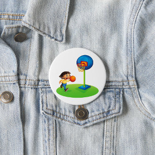 Kid Basketball spielen mit Hoop Fun Sport Button