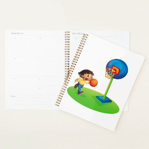 Kid Basketball spielen mit Hoop Fun Sport Planer