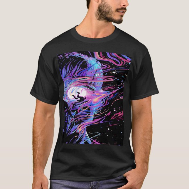 Kid Cudi Man auf dem Mond T-Shirt (Vorderseite)