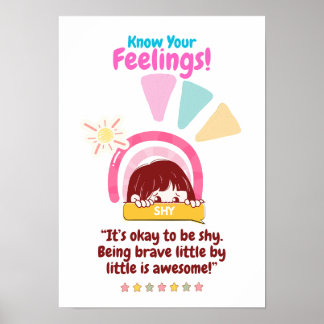 Kid Emotion mit schüchterner Ausstrahlung Poster