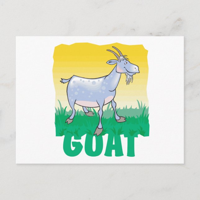 Kid Friendly Goat Postkarte (Vorderseite)