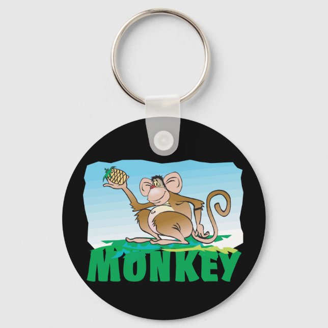 Kid Friendly Monkey Schlüsselanhänger (Vorderseite)