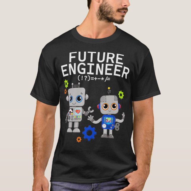 Kid für erwachsene Roboter-Roboter-Roboter der Kos T-Shirt (Vorderseite)