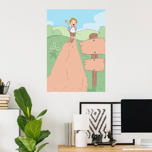 Kid Hiking Poster (Von Creator hochgeladen)