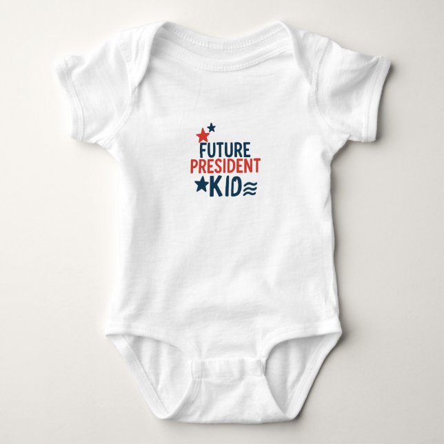 Kid - Kaum Patriotische Typografie D Baby Strampler (Vorderseite)