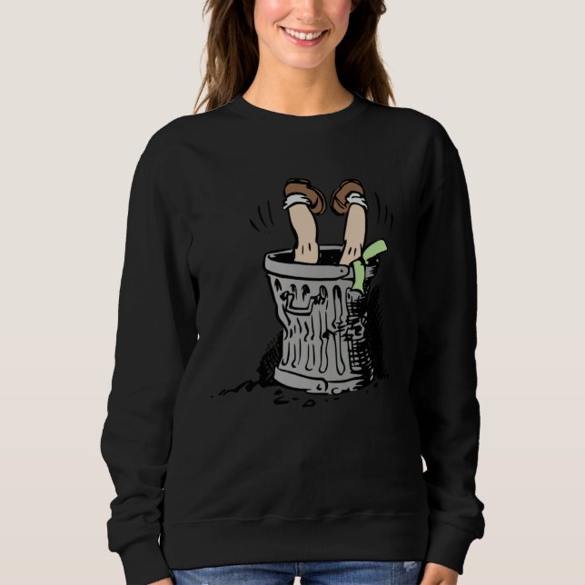 Kid Searching Through the Trash Can Sweatshirt (Vorderseite)