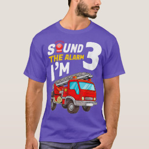 Kid Sound the Alarm Ich bin 3 - Feuerwehrmann T-Shirt