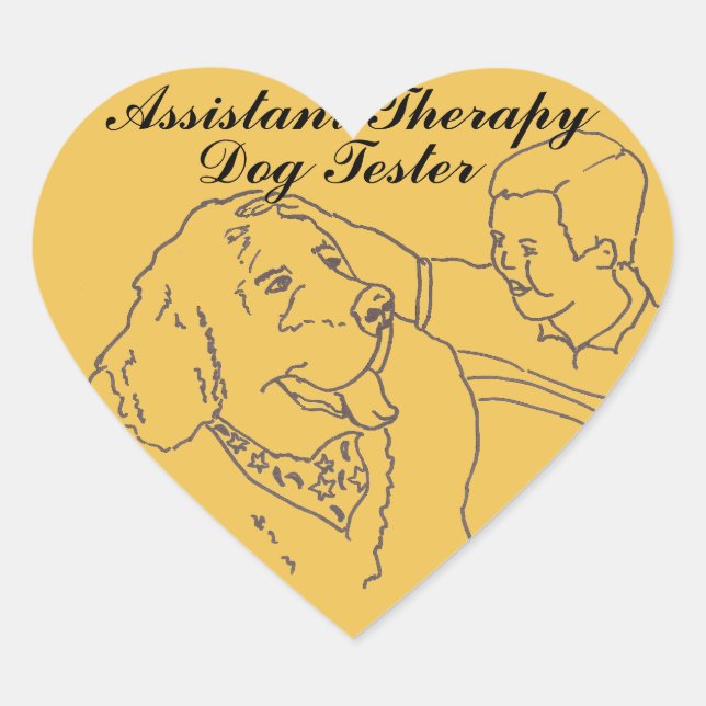 Kid Sticker~Assistant Tester Herz-Aufkleber (Vorderseite)