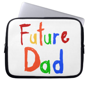 Kid Text Future Vater T - Shirt und Geschenke Laptopschutzhülle