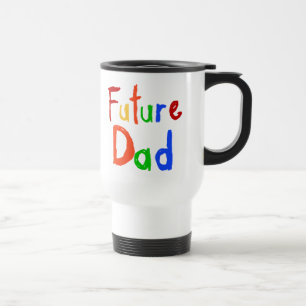Kid Text Future Vater T - Shirt und Geschenke Reisebecher
