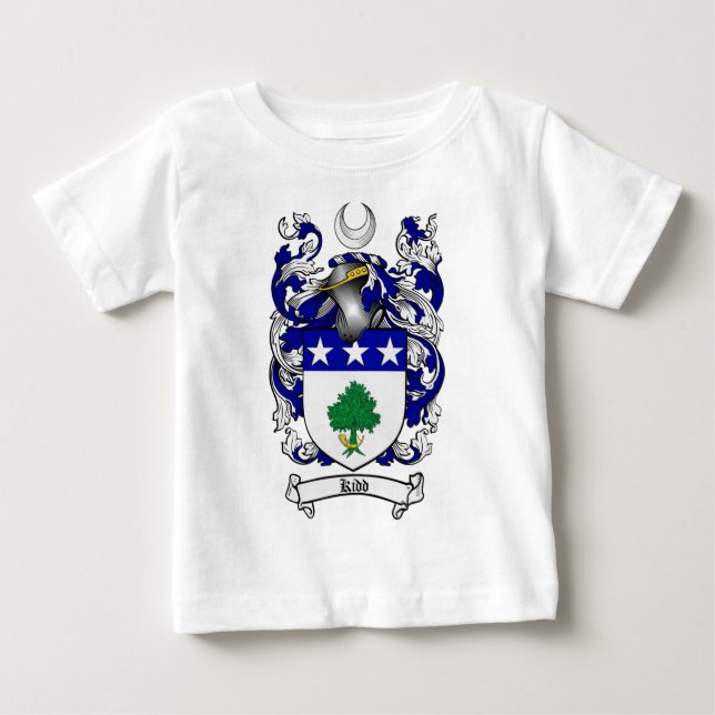 KIDD FAMILIENWAPPEN - KIDD WAPPEN BABY T-SHIRT (Vorderseite)