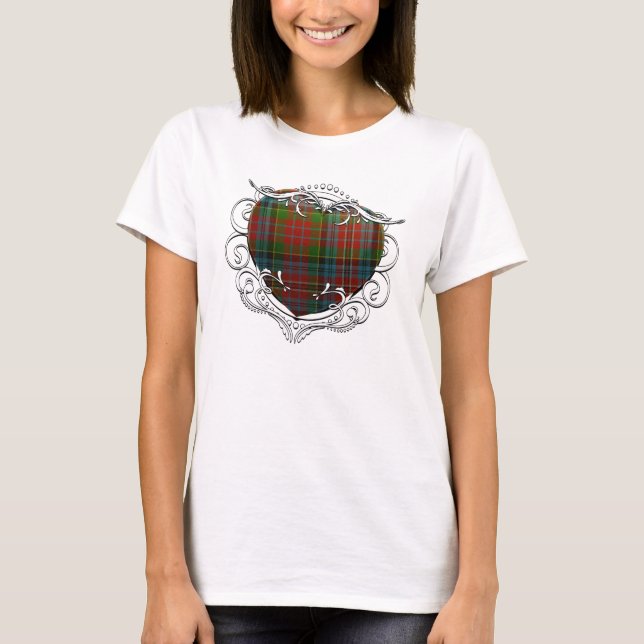 Kidd Tartan Herz T-Shirt (Vorderseite)