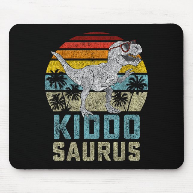 Kiddosaurus T Rex Dinosaur Kiddo Saurus Family Mat Mousepad (Vorne)