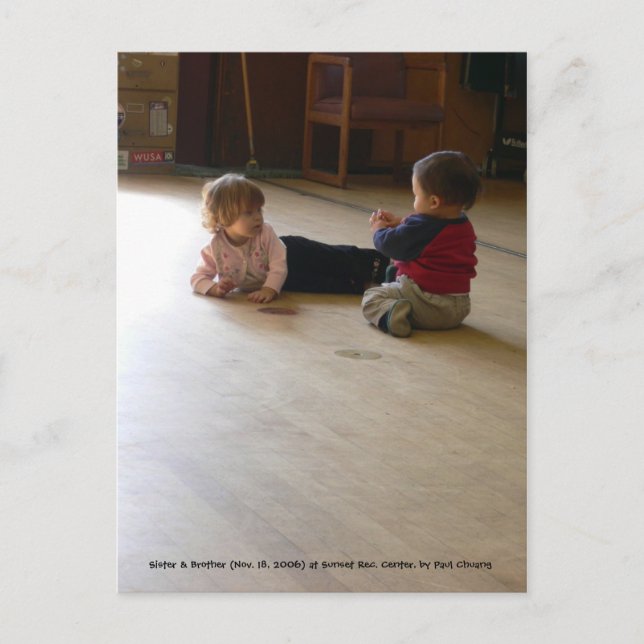 Kidds Vortrag hören... Postkarte (Vorderseite)