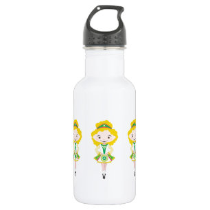 KIDLETS-Tänzerin mit blonden Haaren Edelstahlflasche
