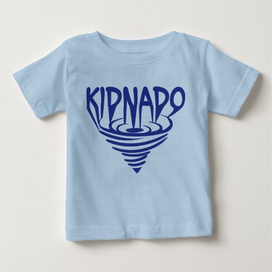 Kidnado Baby-T - Shirt-Blau-Trichter Baby T-shirt