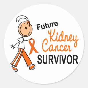 Kidney Cancer Future Survivor SFT Runder Aufkleber