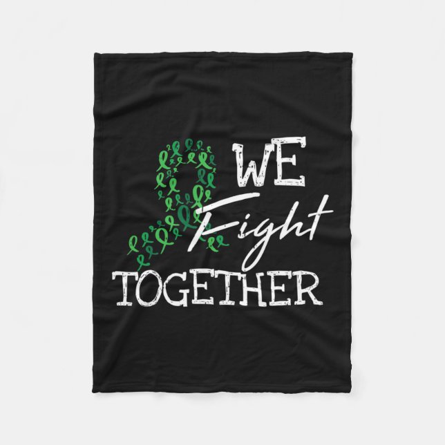 Kidney Disease Green Ribbon Familie Kostenvoransch Fleecedecke (Vorderseite)