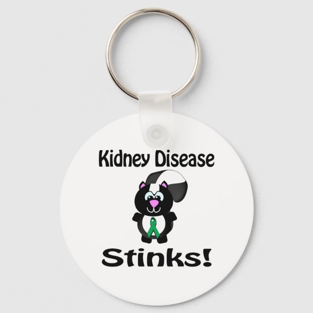 Kidney Disease Stinks Skunk Awareness Design Schlüsselanhänger (Vorderseite)