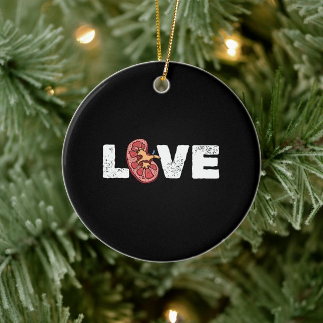 Kidney Organ Love Nephrologist Keramik Ornament (Baum)